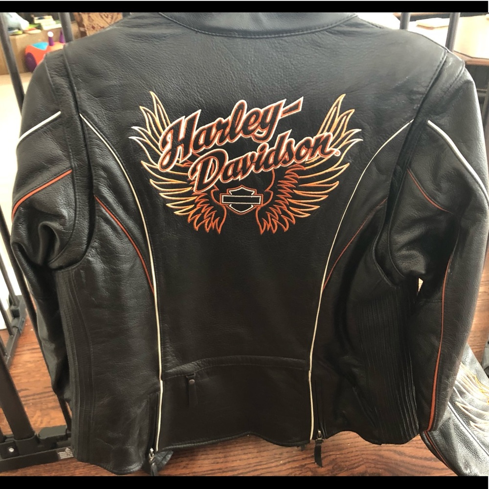 Harley Davidson women’s vented leather jacket